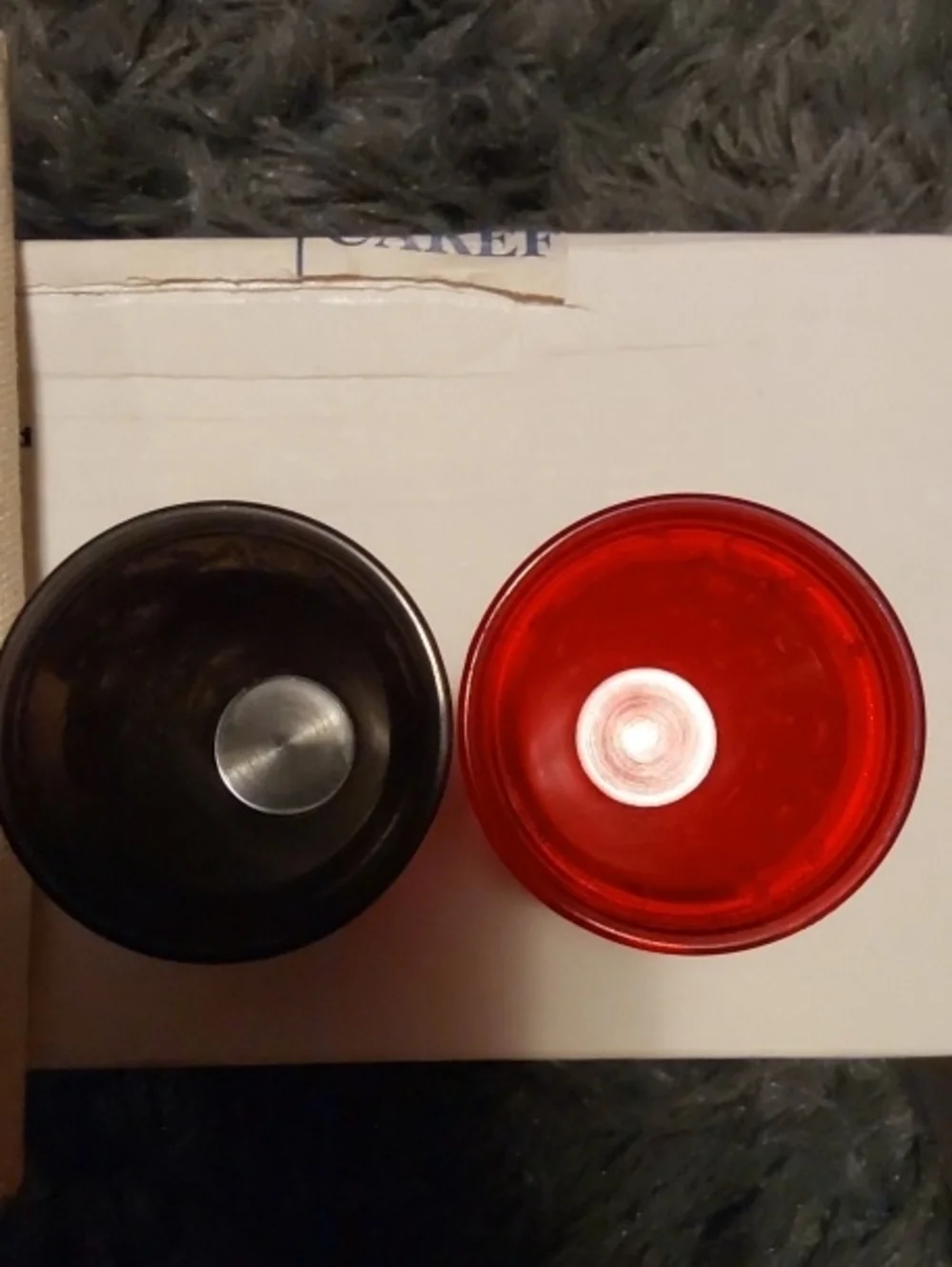 Fireball Red Shot Glass & Black Dragon Set